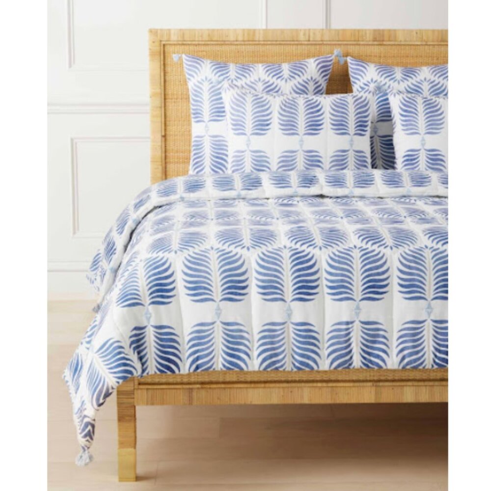 Serena & Lily Twin Granada Quilt & Euro Sham